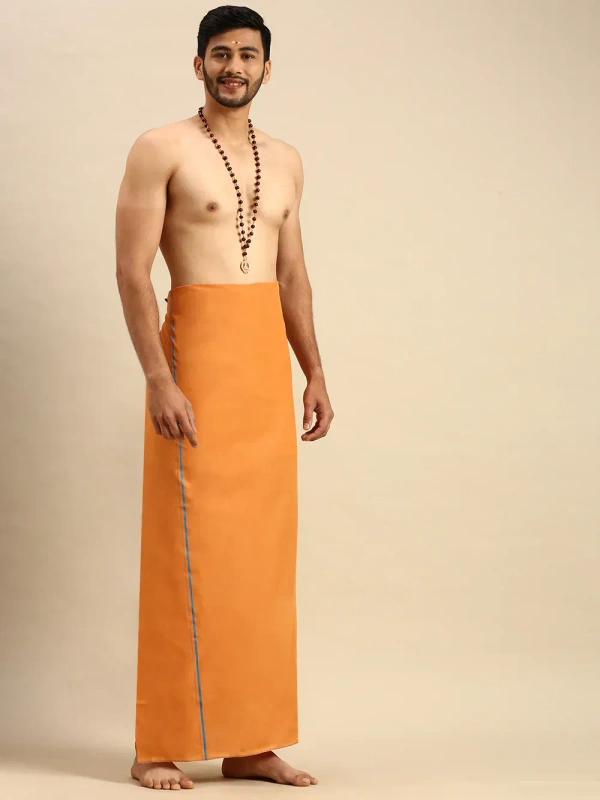 RAMRAJ DHOTHI-SKU-3552 - 1.27M  BY 2.00M, ASTRA MANGO