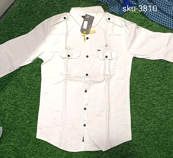 Jimmy Jones Shirt-SKU-3810 - White, Medium