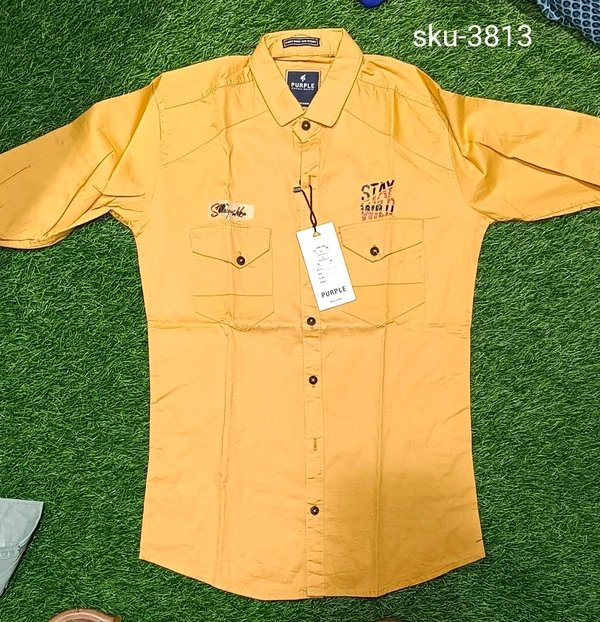 PURPLE SHIRT  PURPLE  SKU  3813 - M