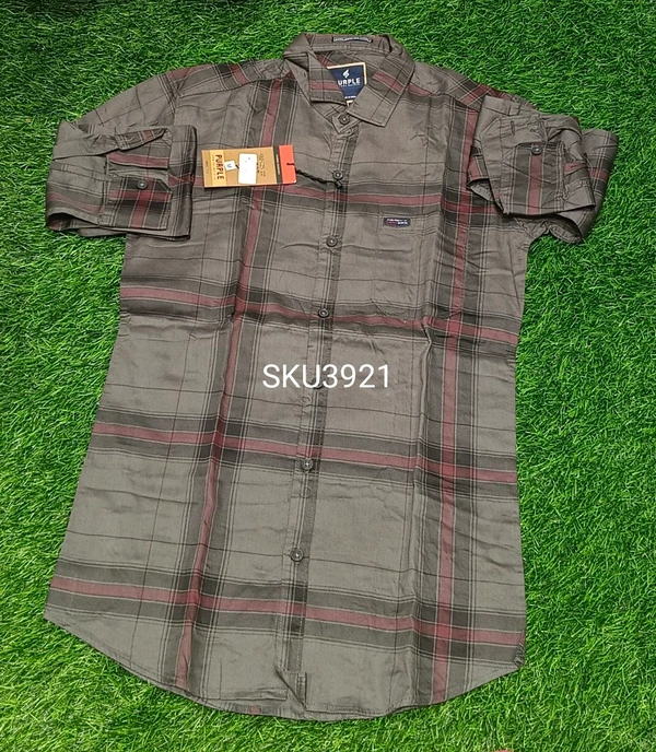 PURPLE SHIRT- PURPLE  SKU3921 - M