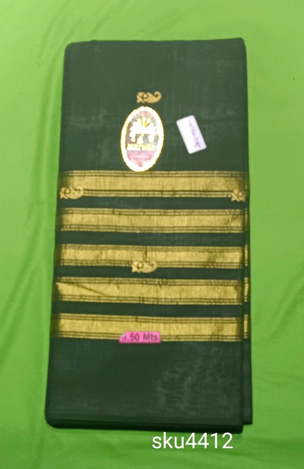 E.R.M.P COTTON SAREE-SKU-4412 - MAYURA