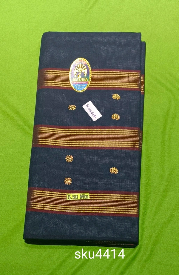 MAYURA COTTON SAREE-SKU-4414 - NEELAM SHOPPING MALL