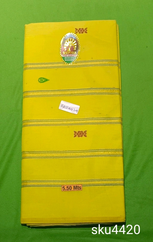 E.R.M.P COTTON SAREE-SKU-4420 - MAYURA, NEELAM SHOPPING MALL