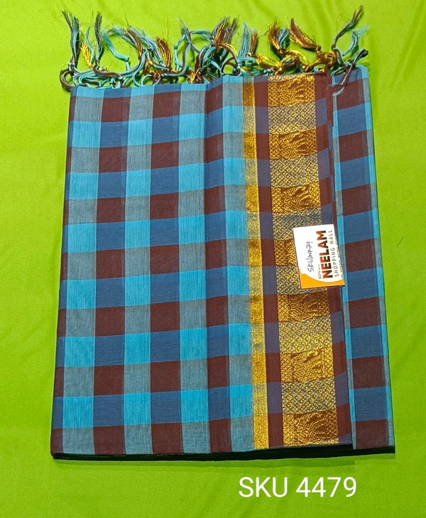 COTTON SAREE-SKU-4479 - NEELAM SHOPPING MALL