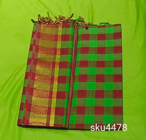 COTTON SAREE-SKU-4478 - NEELAM SHOPPING MALL