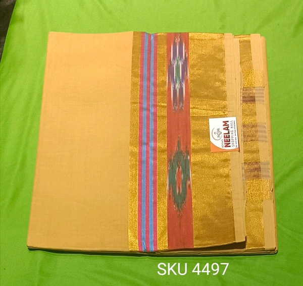 NEW POCHAMPALLI COTTON SAREE-SKU-4497 - COTTON