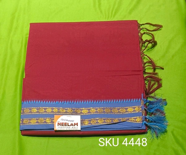 RAJDHANI COTTON SAREE-SKU-4448 - COTTON