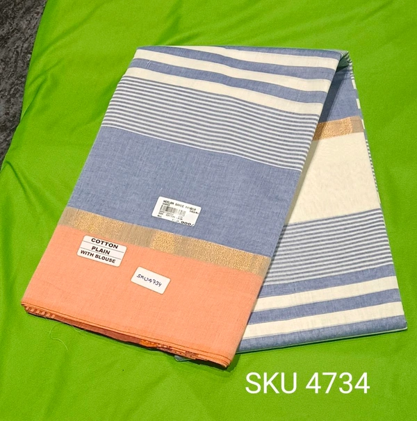 NSM COTTON SAREE-SKU-4734 - COTTON