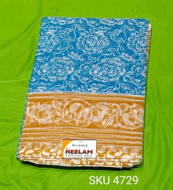 VISHAL COTTON SAREE-SKU-4729 - NSM