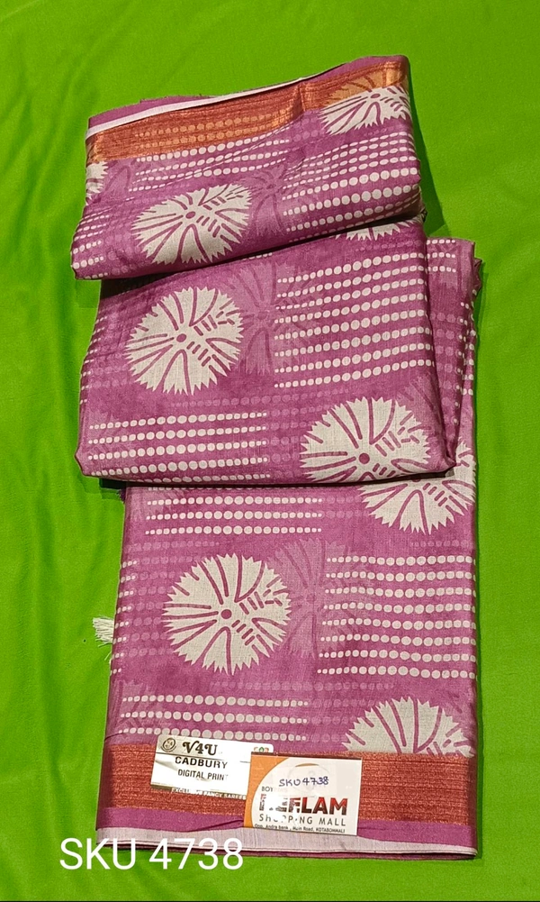 NSM FANCEY SAREE-SKU-4738 - DIGITAL PRINT