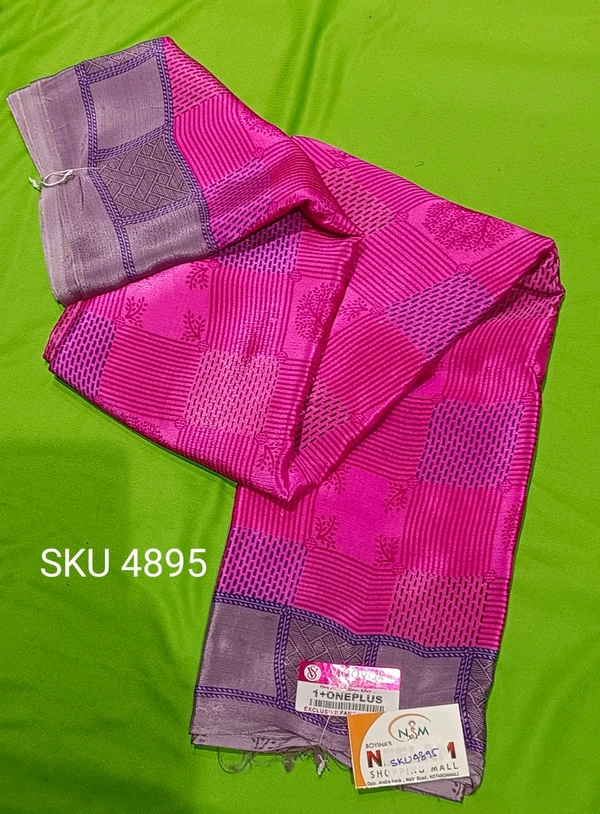 VINAYAK CRAPE SAREE-SKU-4895 - CRAPE SAREE