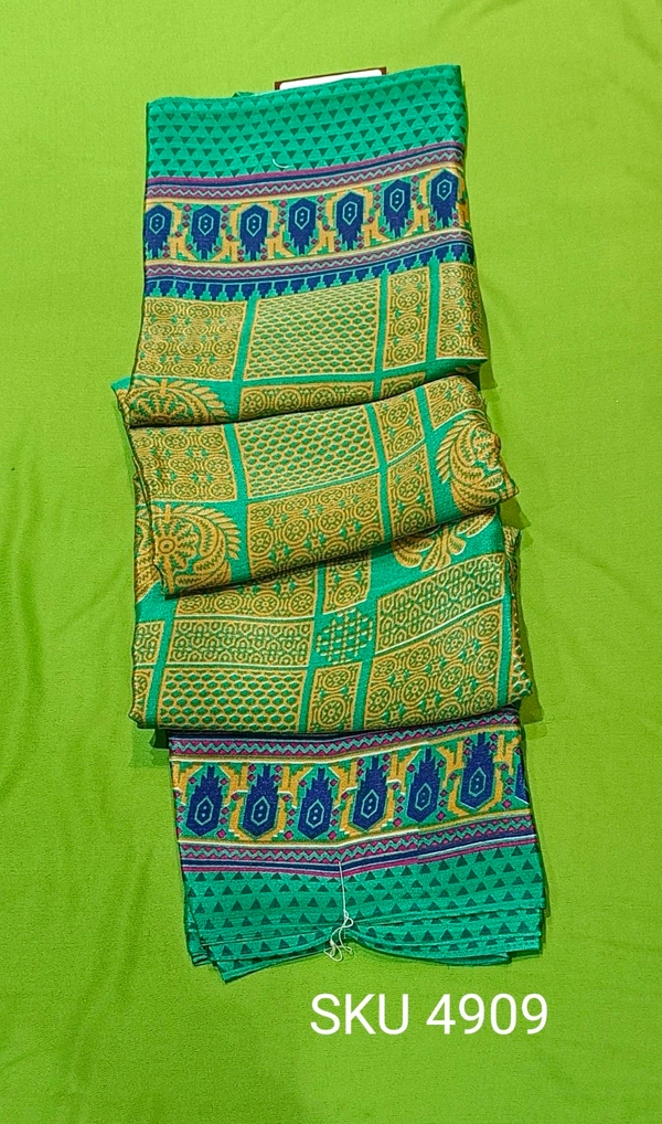 VINAYAKA CRAPE SAREE-SKU-4909 - CRAPE SAREE