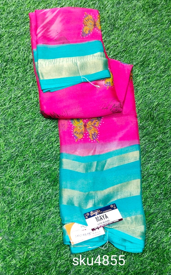 SAGAR CHIFFON SAREE-SKU-4855 - CHIFFON SAREE