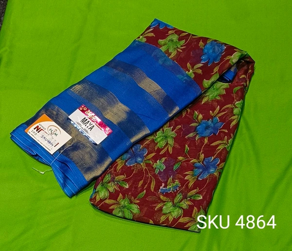 SAGAR CHIFFON SAREE-SKU-4864 - MAYA