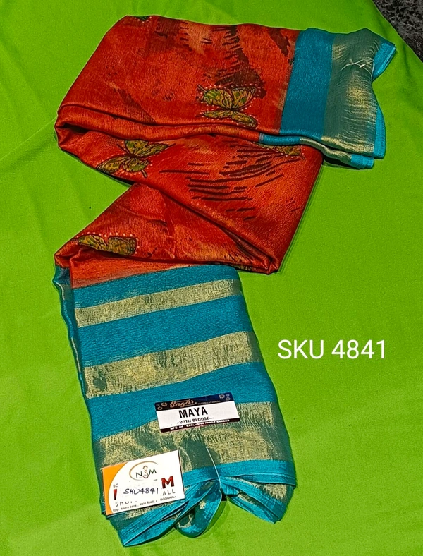 SAGAR CHIFFON SAREE-SKU-4841 - MAYA