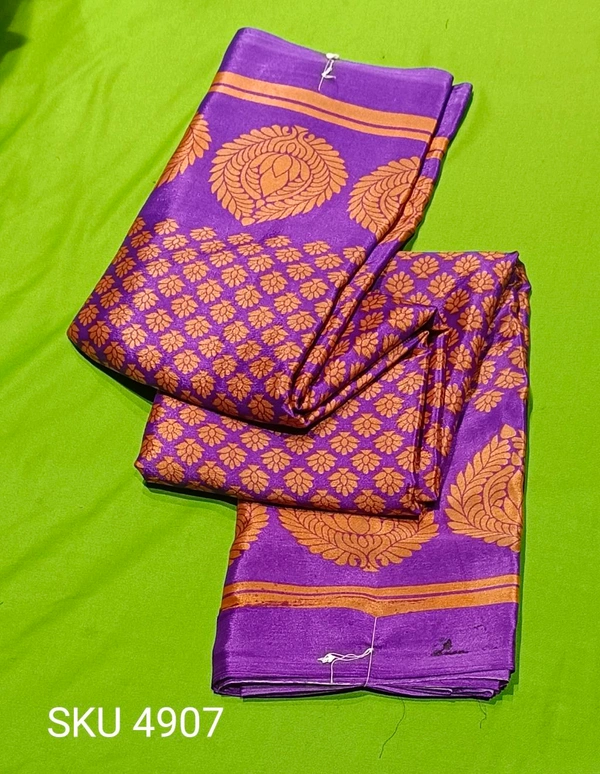 VINAYAKA CRAPE SAREE-SKU-4907 - CRAPE SAREE