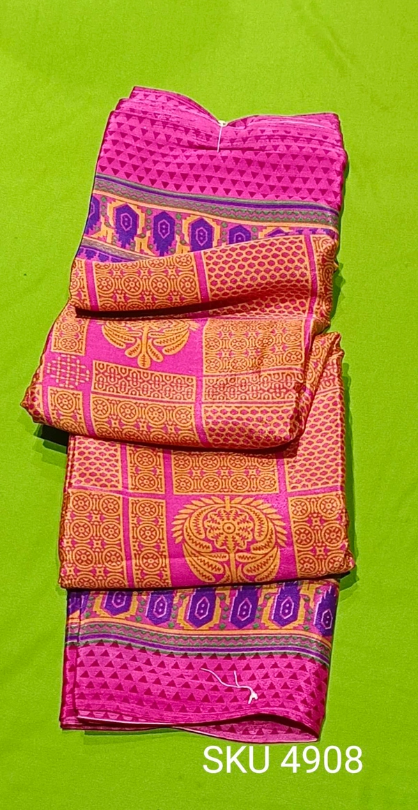 VINAYAKA CRAPE SAREE-SKU-4908 - CRAPE SAREE