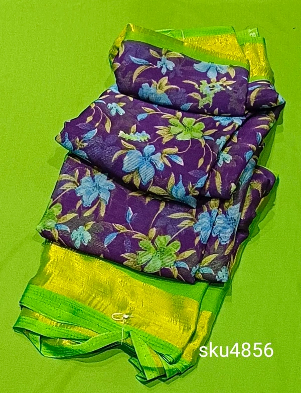 SAGAR CHIFFON SAREE-SKU-4856 - MAYA