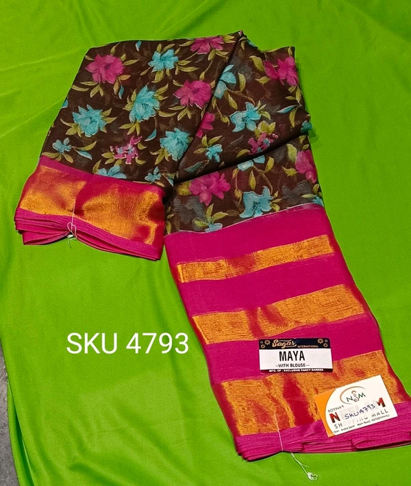 SAGAR CHIFFON SAREE-SKU-4793 - MAYA