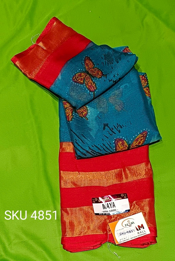 SAGAR CHIFFON SAREE-SKU-4851 - CHIFFON SAREE