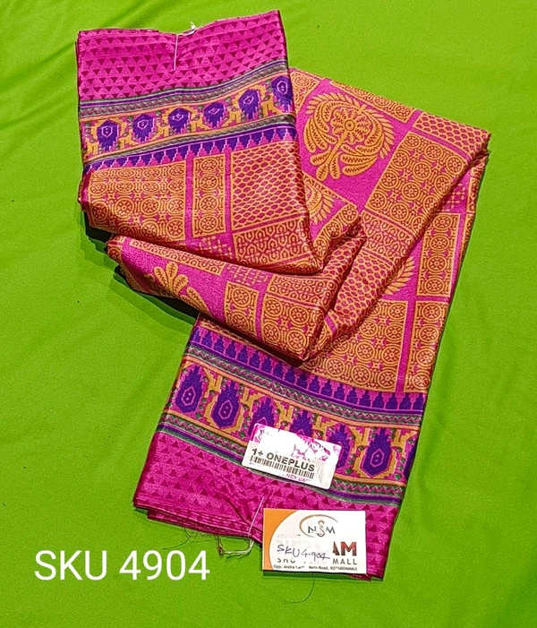 VINAYAKA CRAPE SAREE-SKU-4904 - CRAPE SAREE