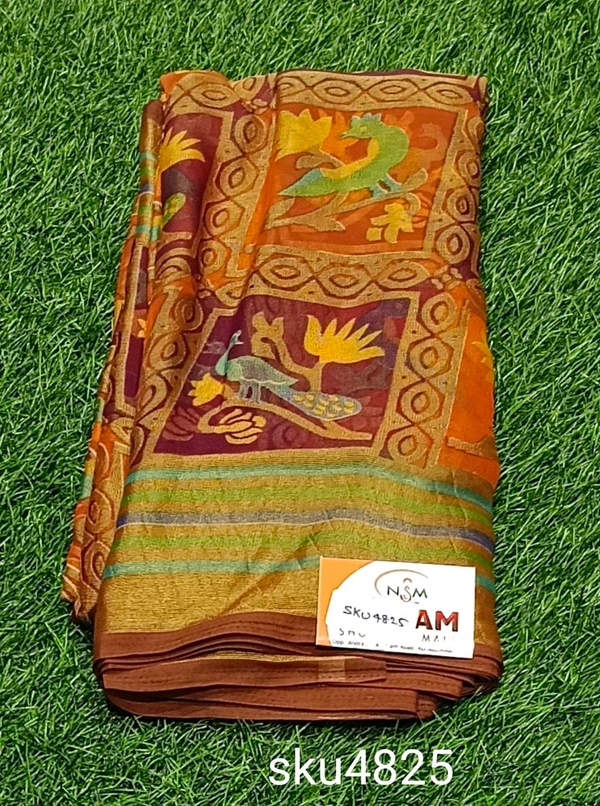NSM BRASSO SAREE-SKU-4825 - BRASSO SAREE