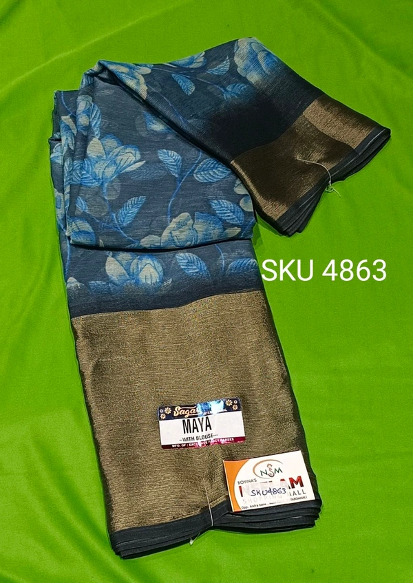 SAGAR CHIFFON SAREE-SKU-4863 - MAYA