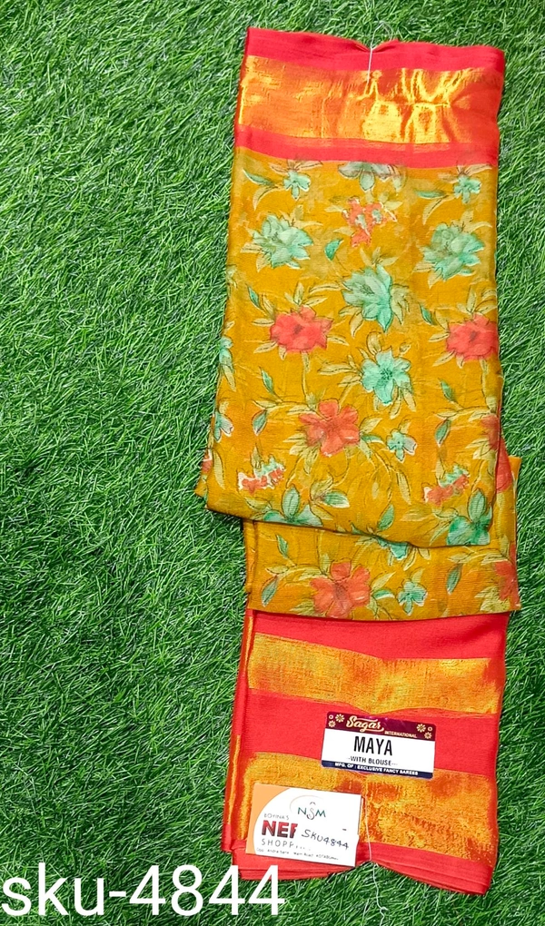 SAGAR CHIFFON SAREE-SKU-4844 - MAYA
