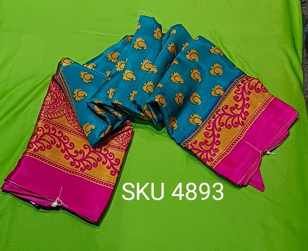 VINAYAKA CRAPE SAREE-SKU-4893 - CRAPE SAREE