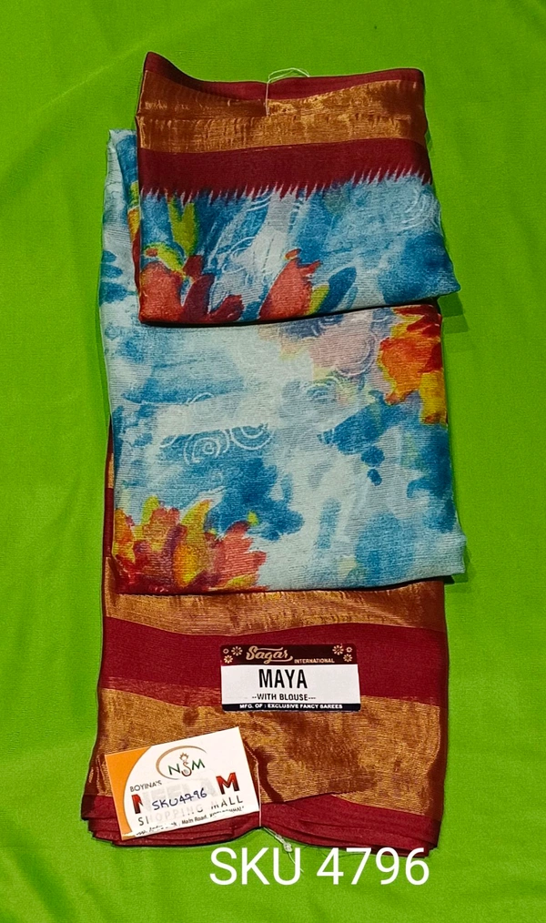 SAGAR CHIFFON SAREE-SKU-4796 - MAYA