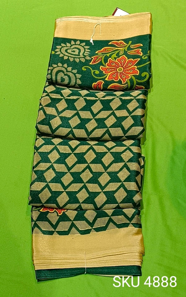 VINAYAKA CRAPE SAREE-SKU-4888 - CRAPE SAREE