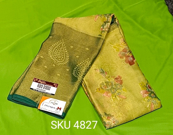SAGAR BRASSO SAREE-SKU-4827 - BRASSO SAREE