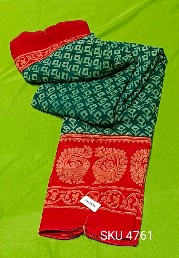 SHALU GARGET SAREE-SKU-4761