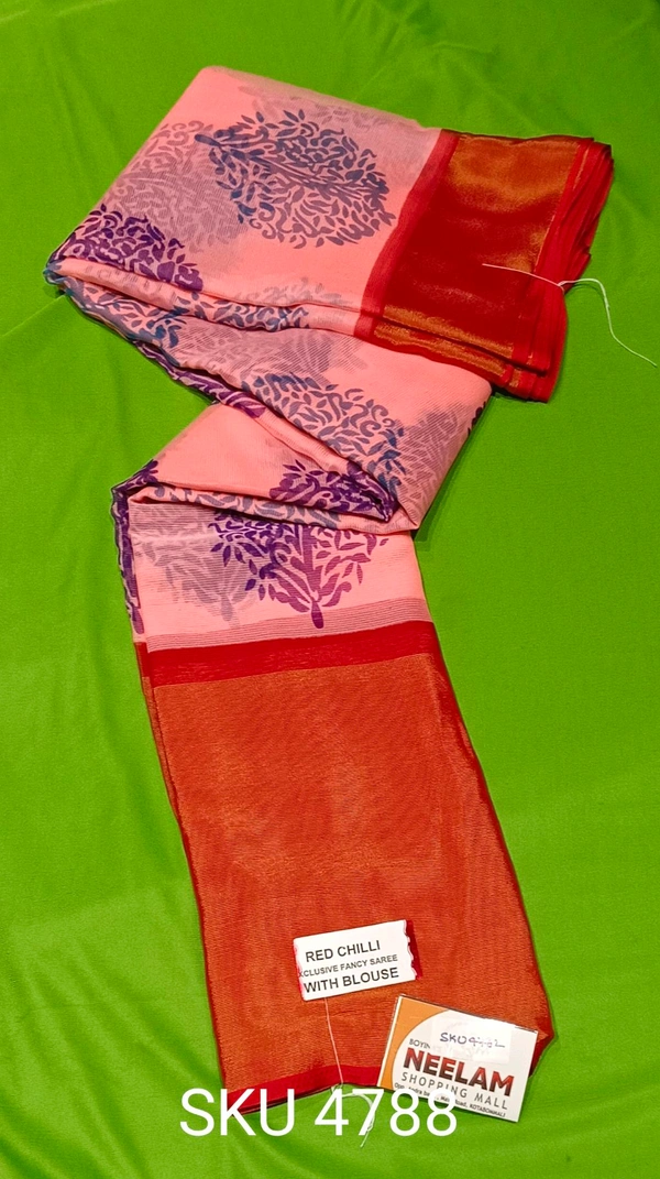 SAGAR BRASSO SAREE-SKU-4788 - KIRAN BRASSO