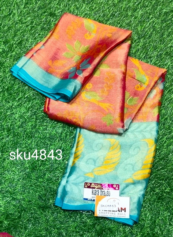 SAGAR BRASSO SAREE-SKU-4843 - KIRAN BRASSO