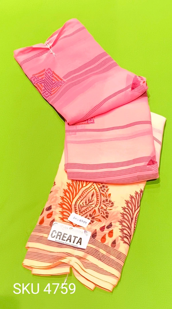 KALP FASHIONS JARGET SAREE-SKU-4759 - CREATA