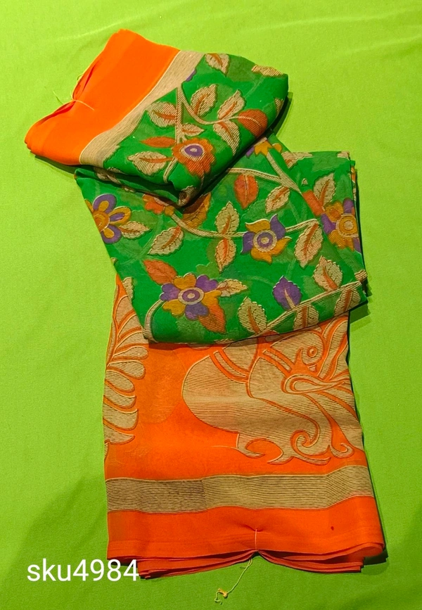 AAMARAPALI SYNTHETIC SAREE-SKU-4984