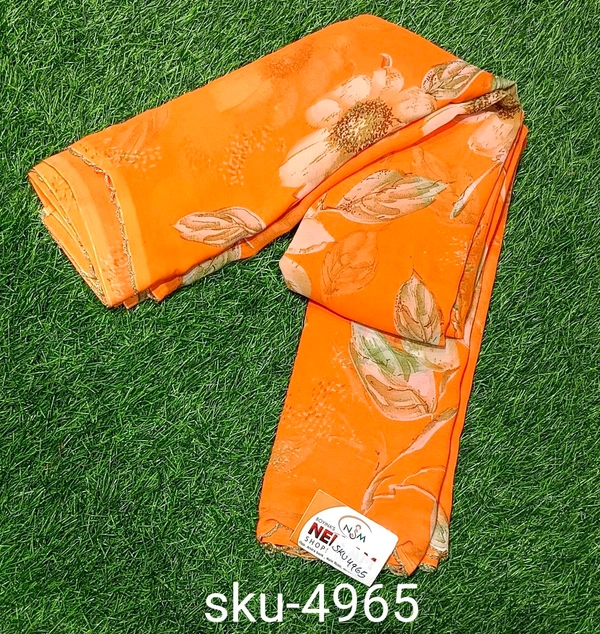APPLE SYNTHETIC SAREE-SKU-4965