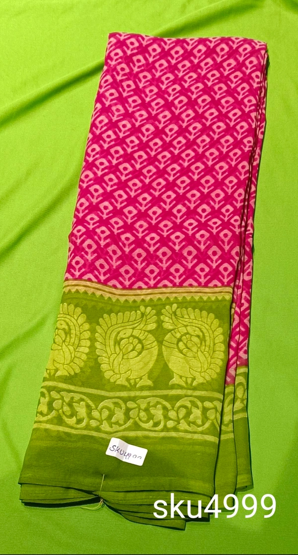 NSM SYNTHETIC SAREE-SKU-4999 - NSM