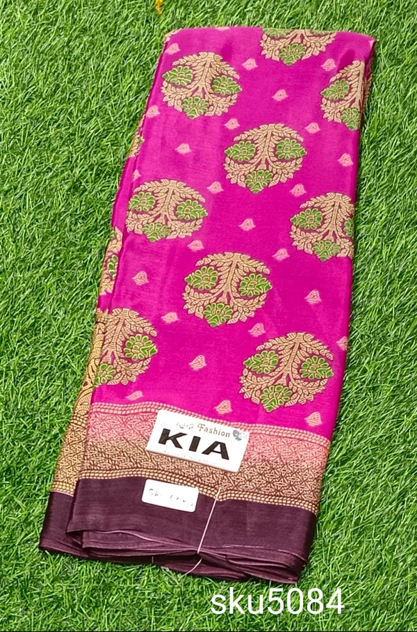 KALP FASHIONS CRAPE SAREE-SKU-5084 - KIA