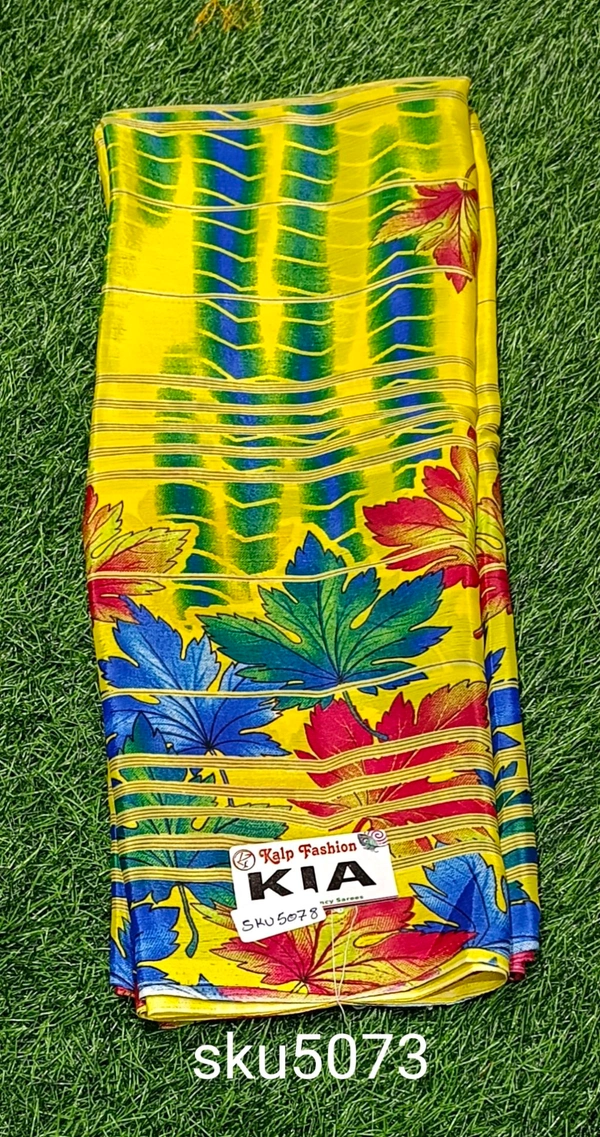 KALP FASHIONS CRAPE SAREE-SKU-5073 - KIA