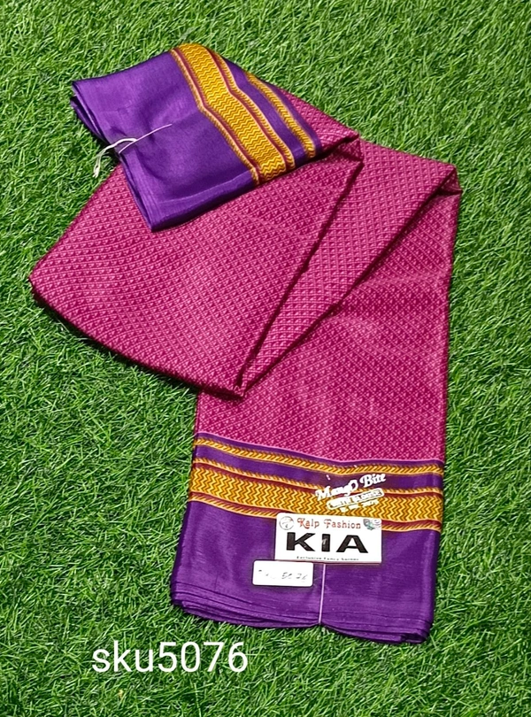 KALP FASHIONS CRAPE SAREE-SKU-5076 - KIA