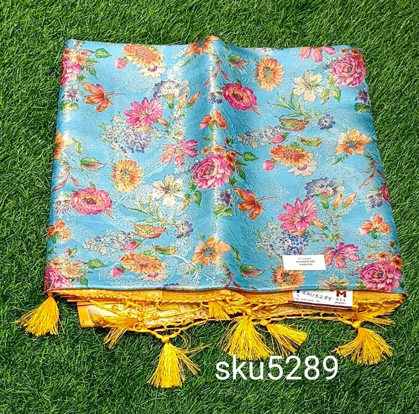 ASHIRWAD SOFTY DIGITAL SAREE-SKU-5289 - CHANDINI