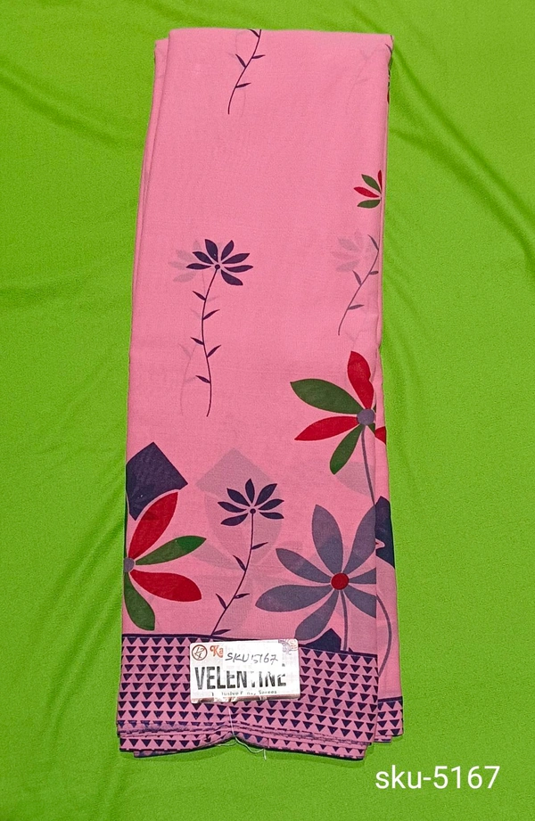 KALP FASHIONS POWDER  SAREE-SKU-5166 - NSM
