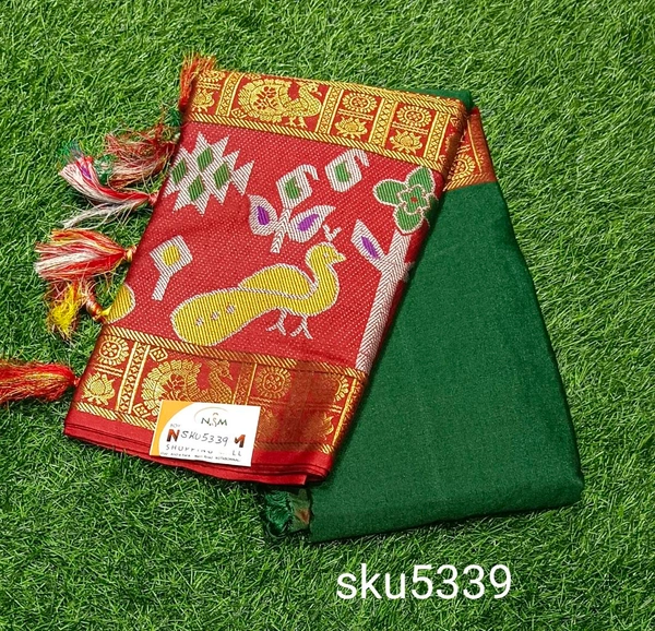 SAGAR NARAYANA PATTU SAREE-SKU-5338 - POCHAMPALLI