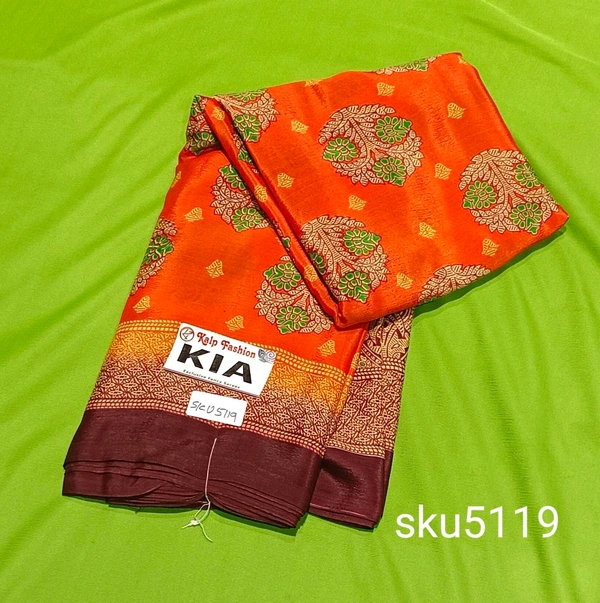 KALP FASHIONS POWDER  SAREE-SKU-5119 - NSM