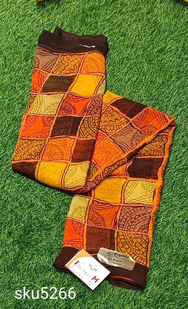 L.D JARGET SAREE-SKU-5266 - STAR