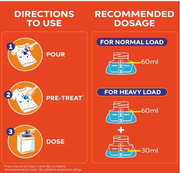 Tide Liquid Detergent- Top Load 2l + 200ml Free
