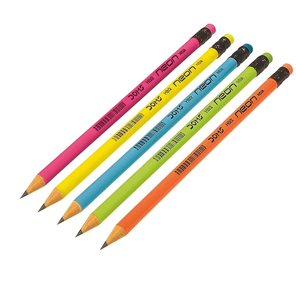 Pencil - Doms Neon Rubber Tipped HB/2