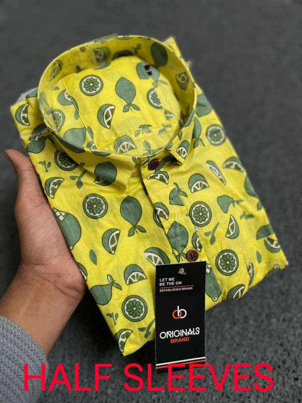 The Unity Style Mens's Saganeri Printed Full Sleeve Shirt - L